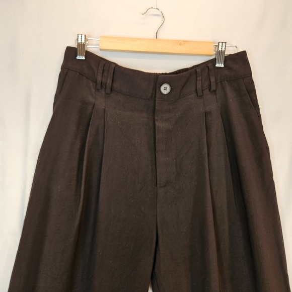 Lulus Womens Black Career Hi Waisted Pant Sz XL Strickly Business Taper Workwear - Picture 3 of 11